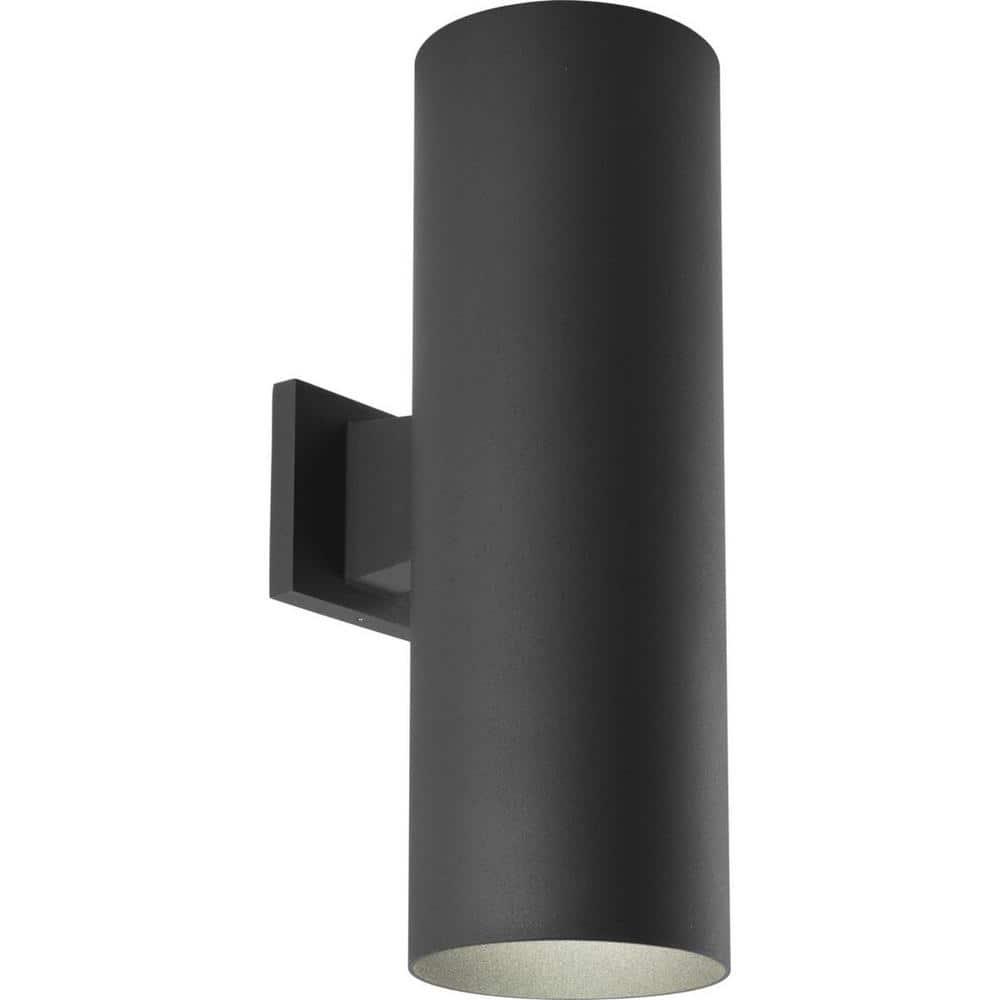 Progress Lighting, Cylinders Collection, 2-Light Wall Light, Antique Bronze, Porcelain Shade