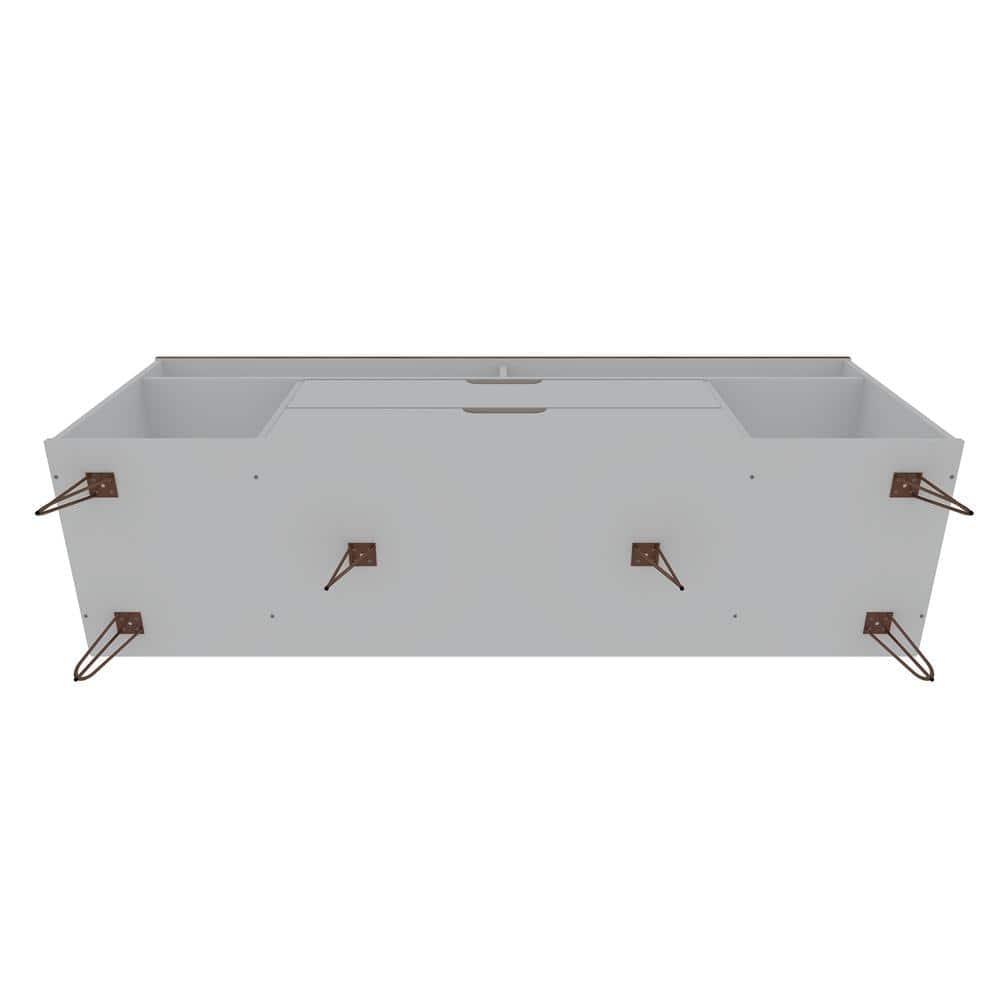Rockefeller 62.99 TV Stand with Metal Legs and 2 Drawers
