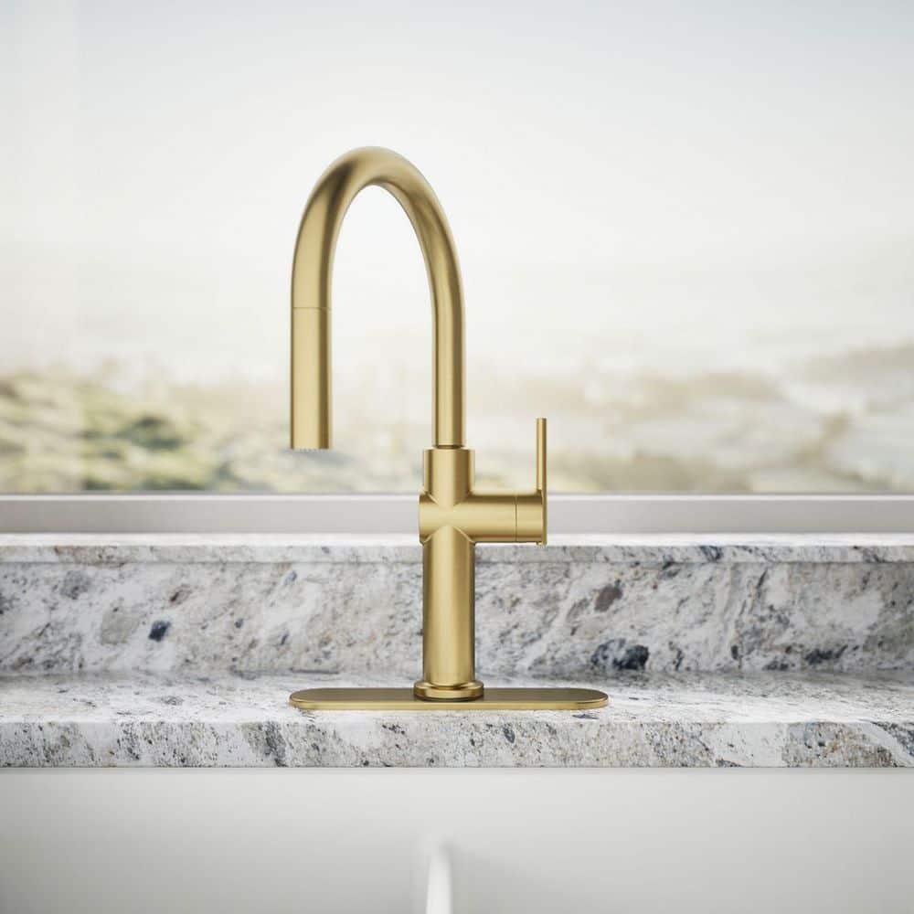 Kohler Crue Single Handle Pull Down Kitchen Faucet with Three-Function Pull Down Sprayer