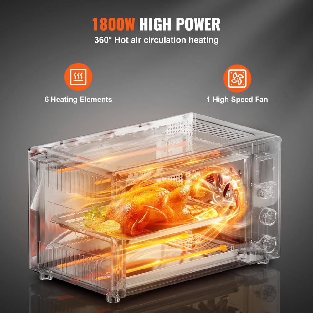 Stellweilan Tessberg Countertop Convection Oven 28L Toaster Baker 10-IN-1 1800W for Home Use