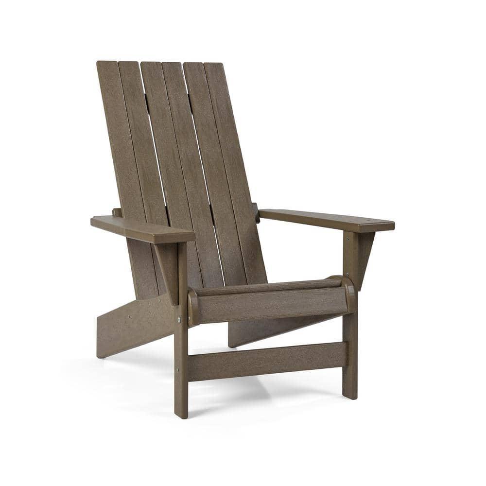 Keter Keter Montauk Adirondack Chair Modern Premium Weatherproof Outdoor Patio Furniture Ideal for Entertaining by the Pool or Backyard Fire Pit