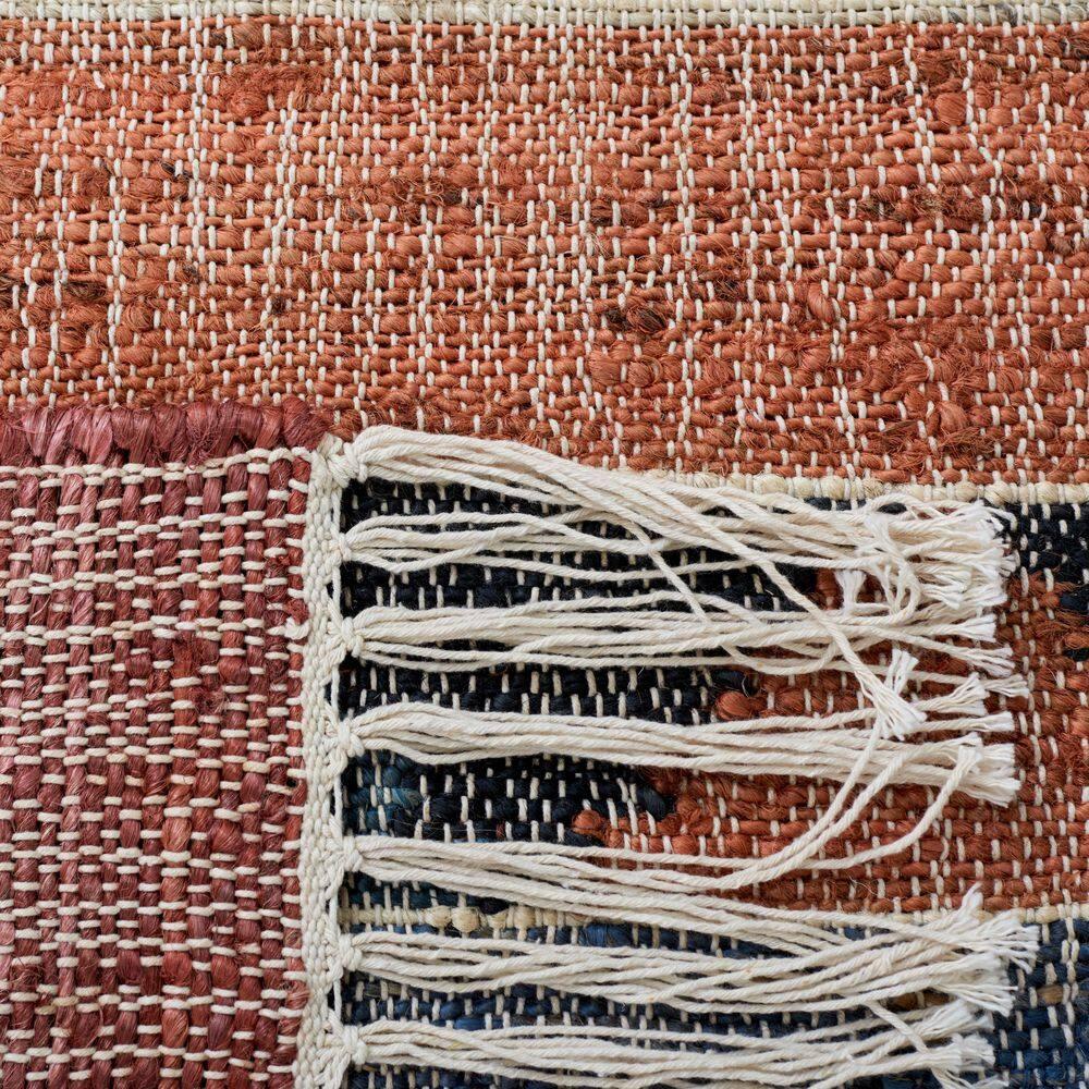 Kilim KLM177 Flat Weave Area Rug - Blue/Rust - 5'x8' - Safavieh