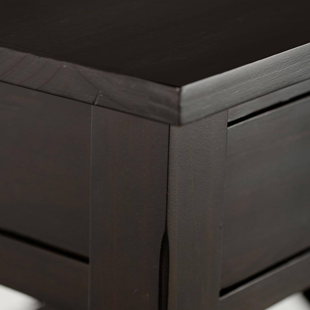 Simpli Home Kitchener 21"W Solid Mango Wood Square End Table with Storage Drawer