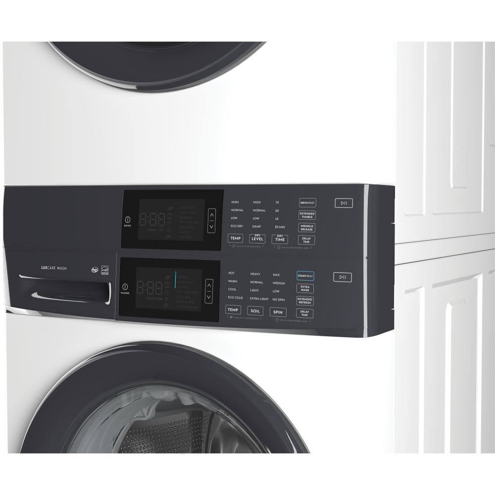 Electrolux Washer & Dryer Set with Stackable 4.4 Cubic Feet Front Load Washer and 8 Cubic Feet Dryer with Stacking Kit
