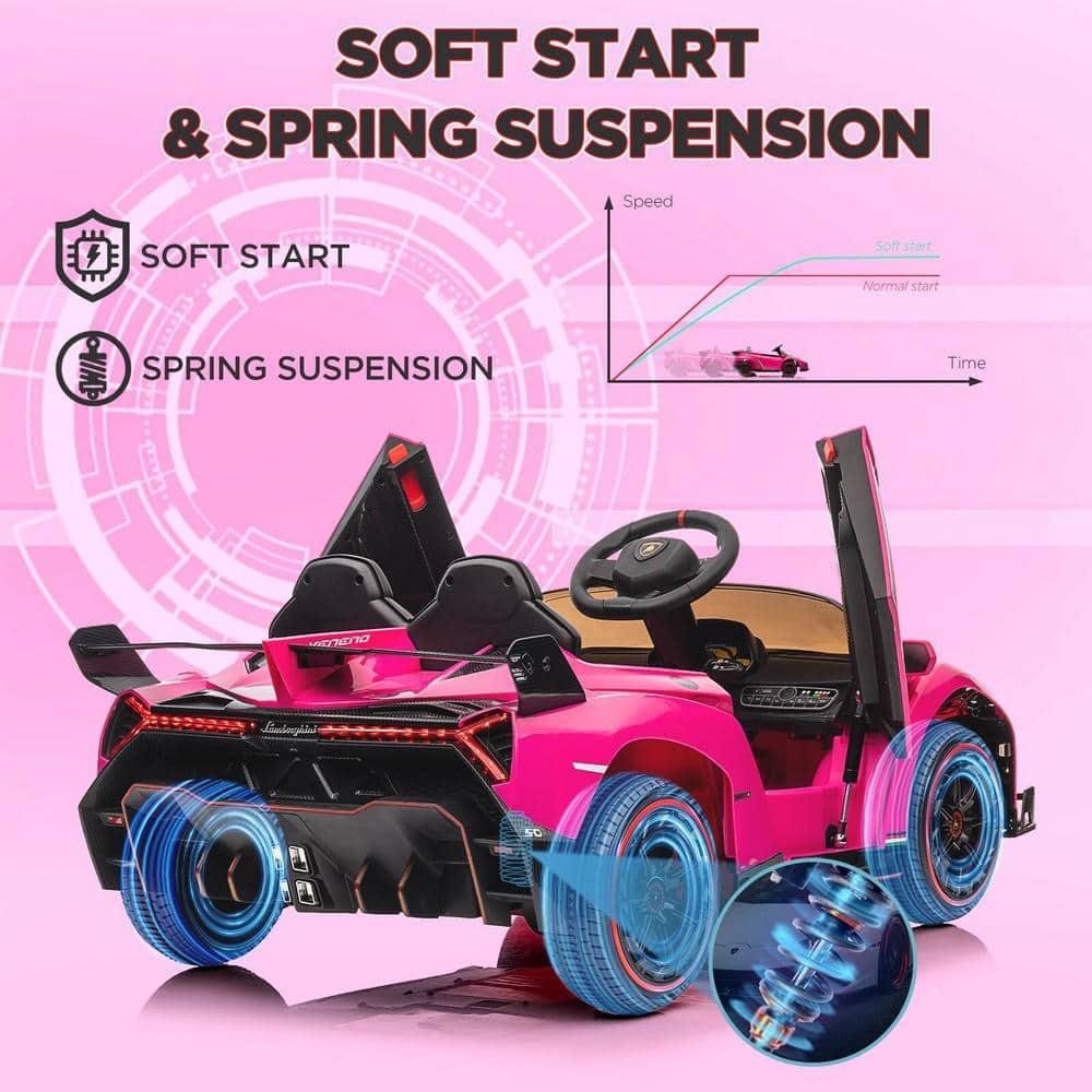 12V Kids Ride On Tractor with Trailer & Remote Control,Red, 35W