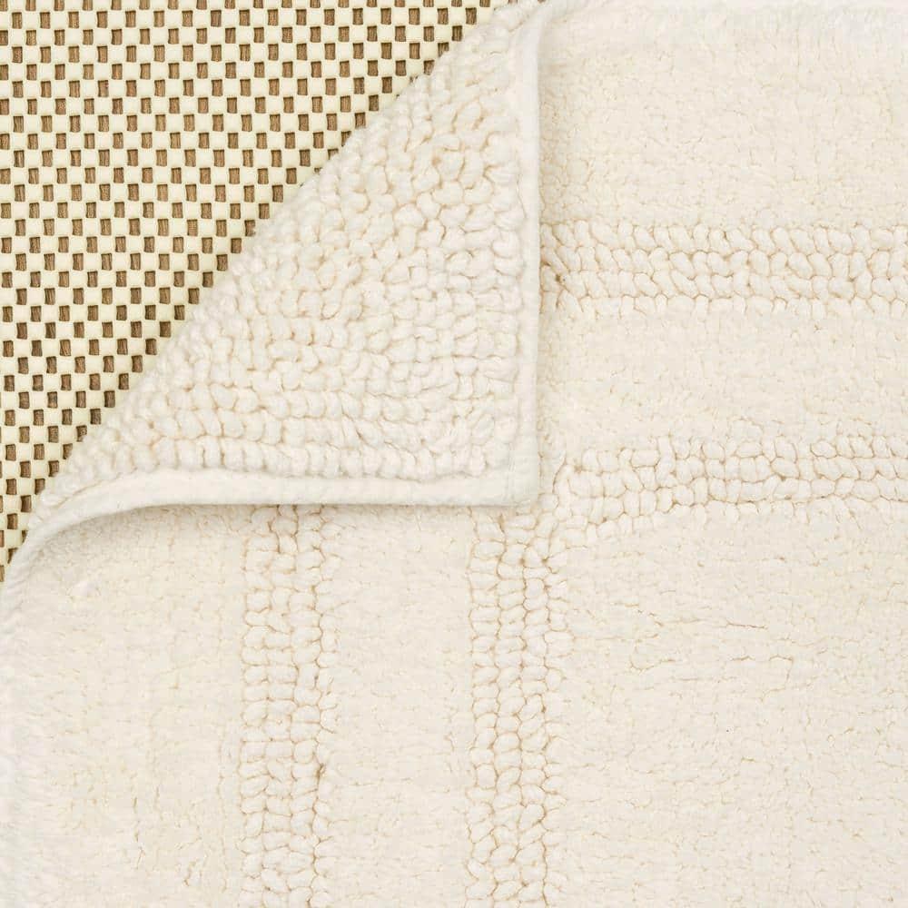 Mohawk Cotton Bath Mat Soft Absorbent Quick Dry Machine Washable Bathroom Mat, Natural, 21" x 34"
