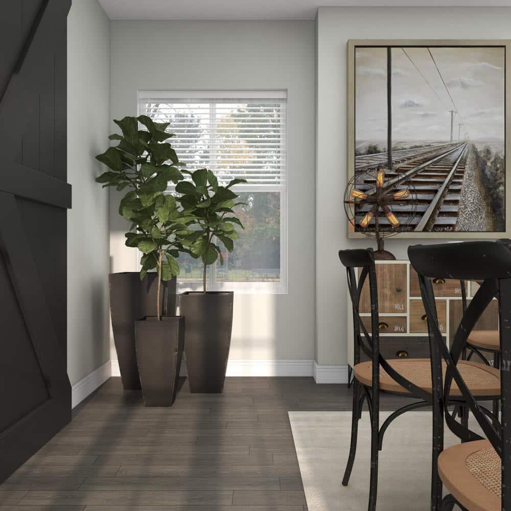 Set of 3 Modern Rectangular Metal Planters Black - Olivia & May: Iron Construction, Indoor/Outdoor Use, No Drainage Holes