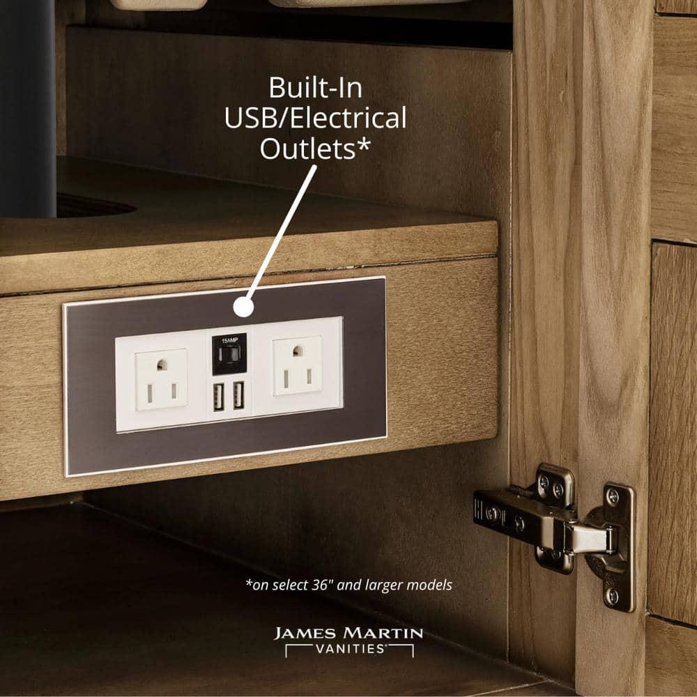 James Martin Vanities 650-V30 Brittany 30" Single Basin Poplar Wood Vanity Cabinet Only -