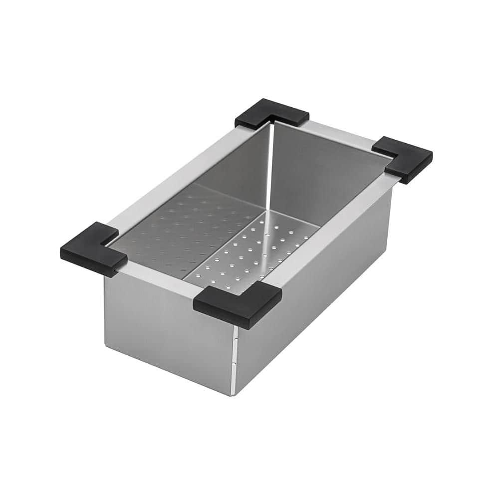 Ruvati Ruvati Workstation Sink Replacement Colander 17 inch Stainless Steel with Plastic Corners