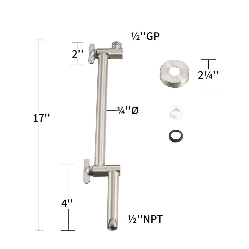 Modona AC39SH82-PC Flood Fixed Shower Head 1.8 GPM GPM