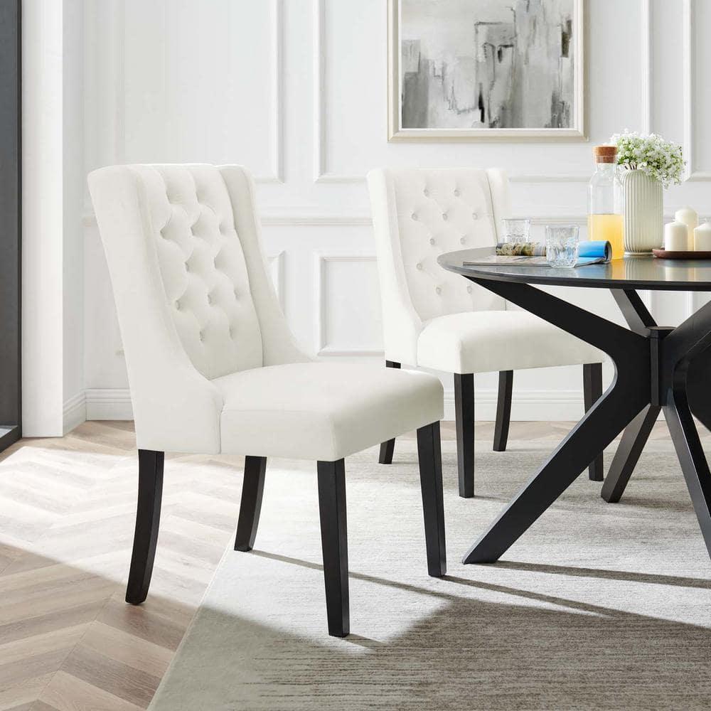 Modway Baronet Performance Velvet Dining Chairs by Modway (Set of 2)