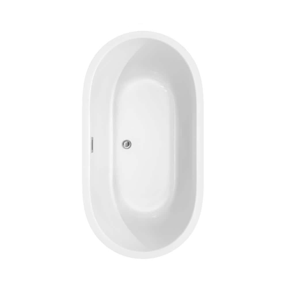 Juliette 60" x 30" Freestanding Soaking Acrylic Bathtub