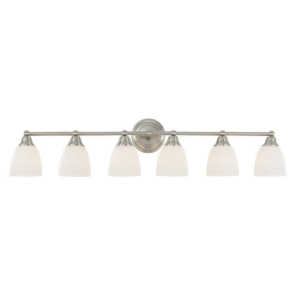 Livex Lighting Somerville 6 - Light Vanity in  Brushed Nickel