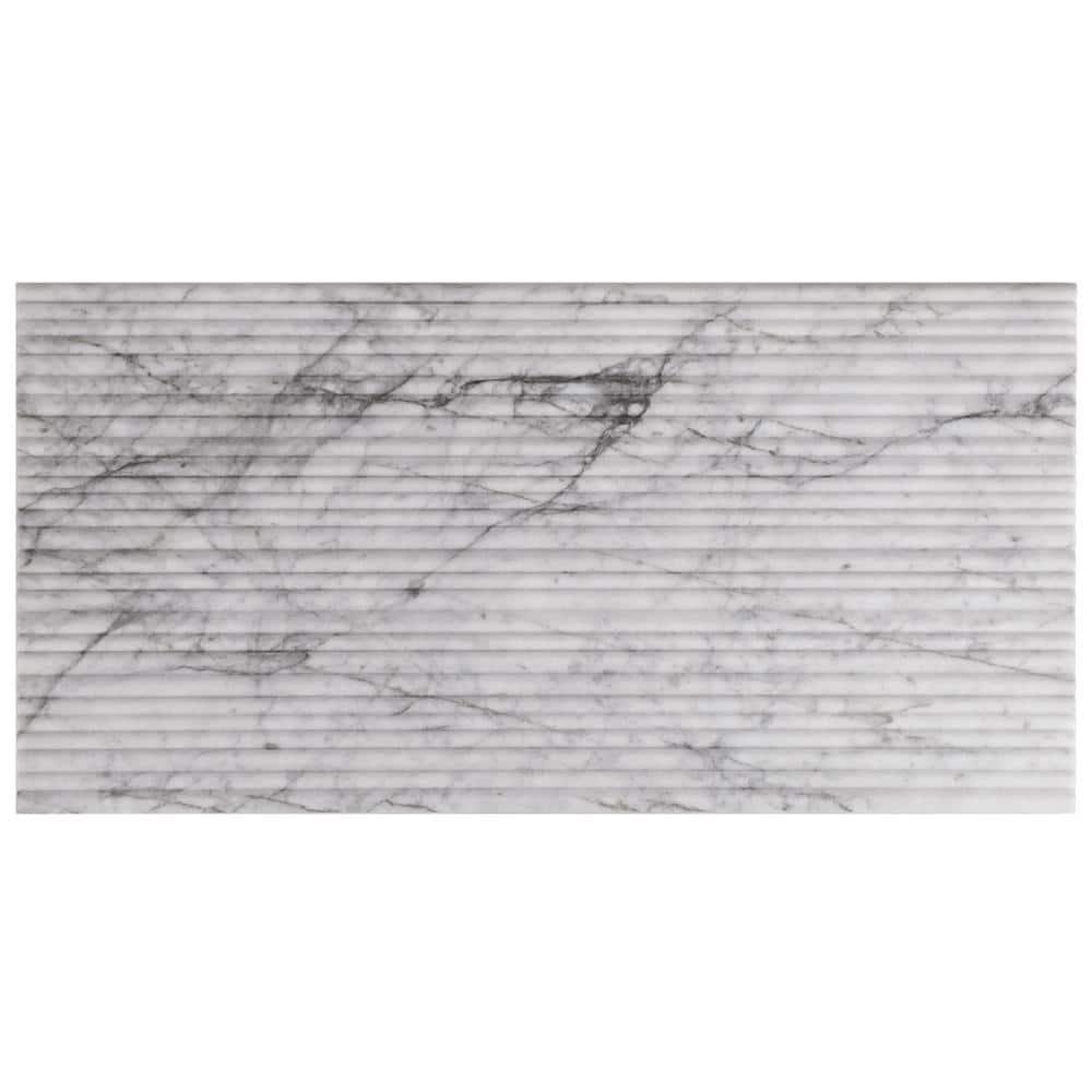 12'' W x 24'' L Marble Singular Tile