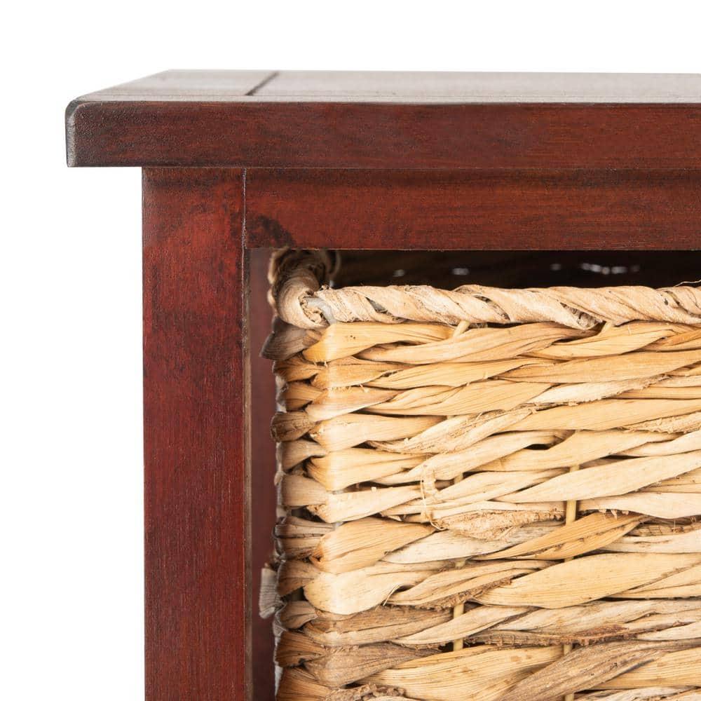 Halle Storage Side Table - AMH5738 - Cherry - Safavieh Couture