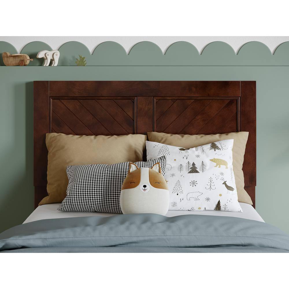AFI Furnishings Berkshire Twin Solid Wood Low Profile Platform Bed in Walnut