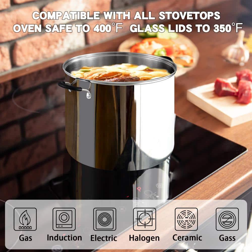 Cook N Home Cook N Home Professional Stainless Steel Stockpot with Lid