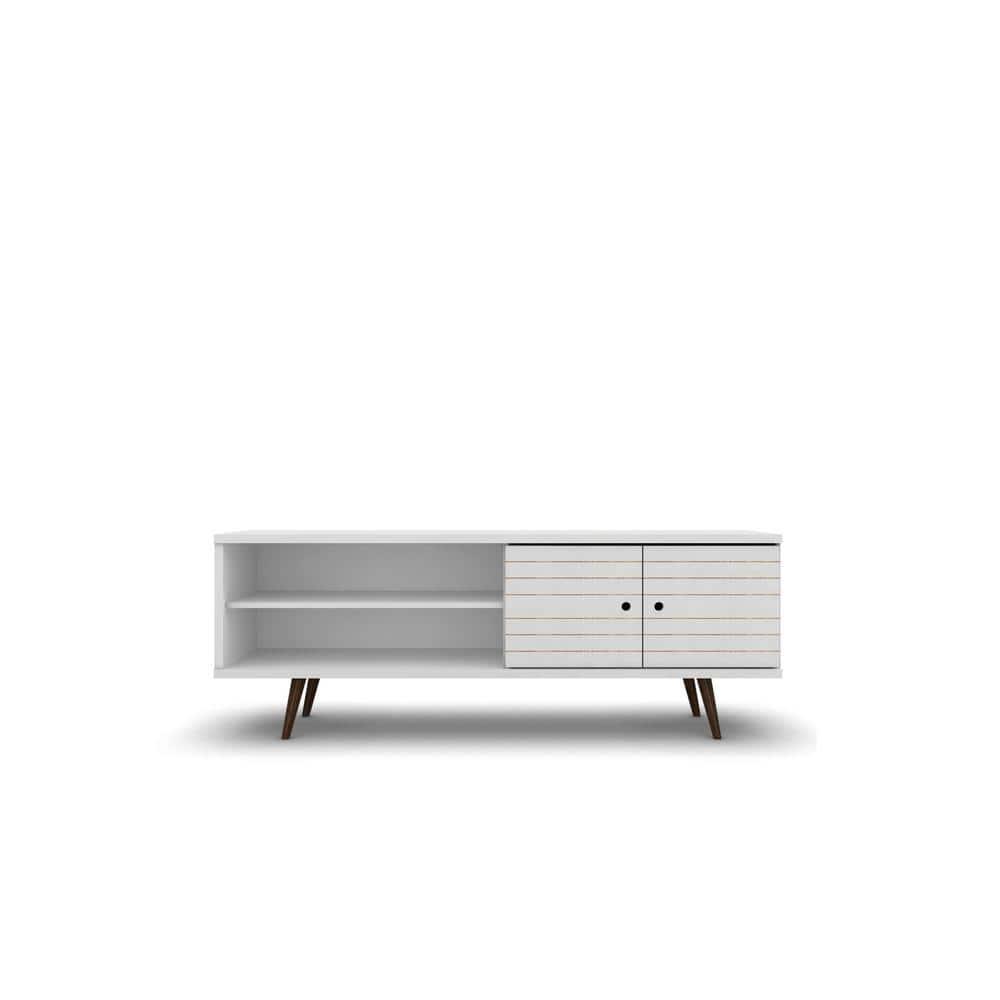 Manhattan Comfort Liberty 62.99 Inch Mid Century Modern Wood TV Stand with Legs