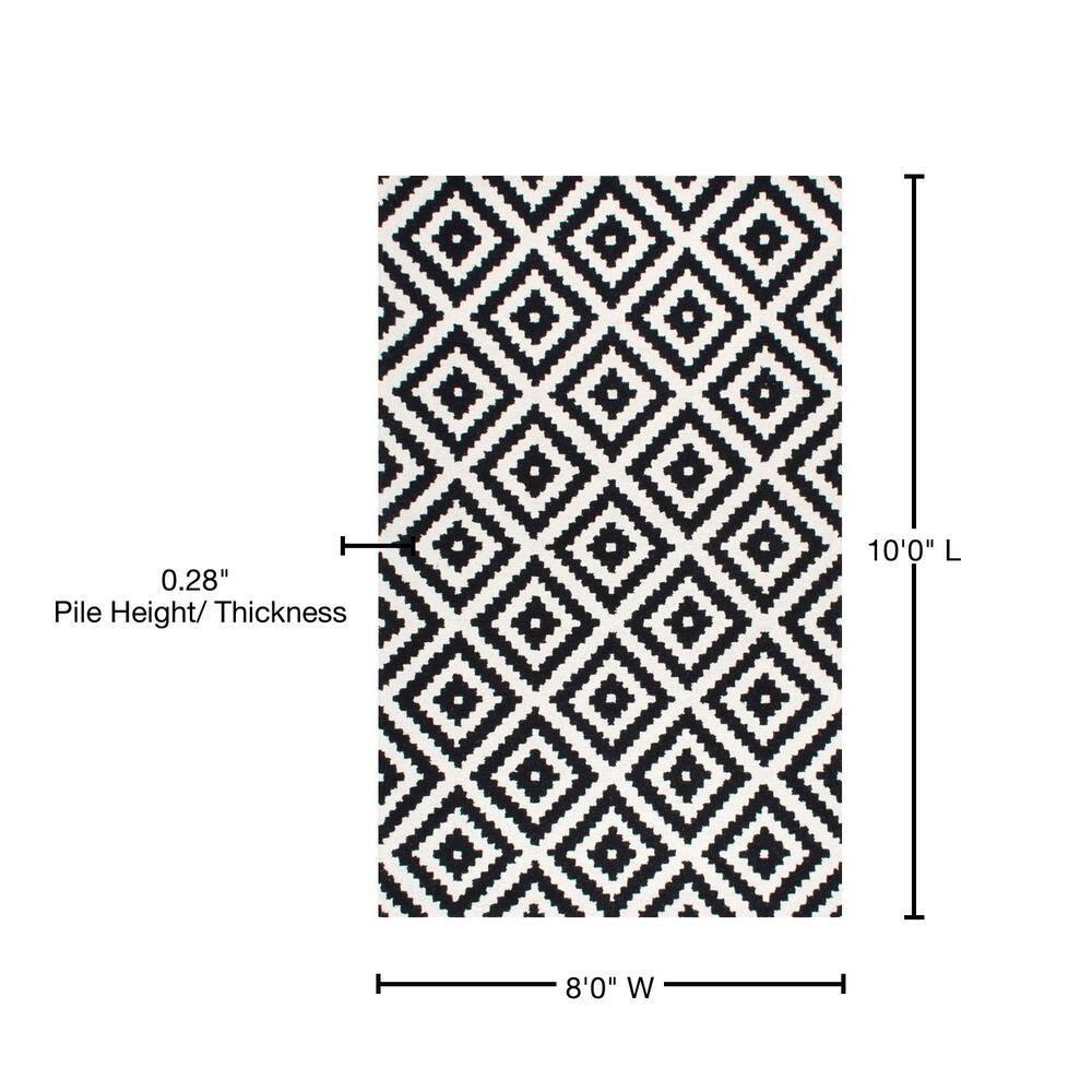 Nuloom Kellee Geometric Oval 8x10 Wool Indoor Area Rug for Living Room Bedroom Dining Room Kitchen, Beige/Brown