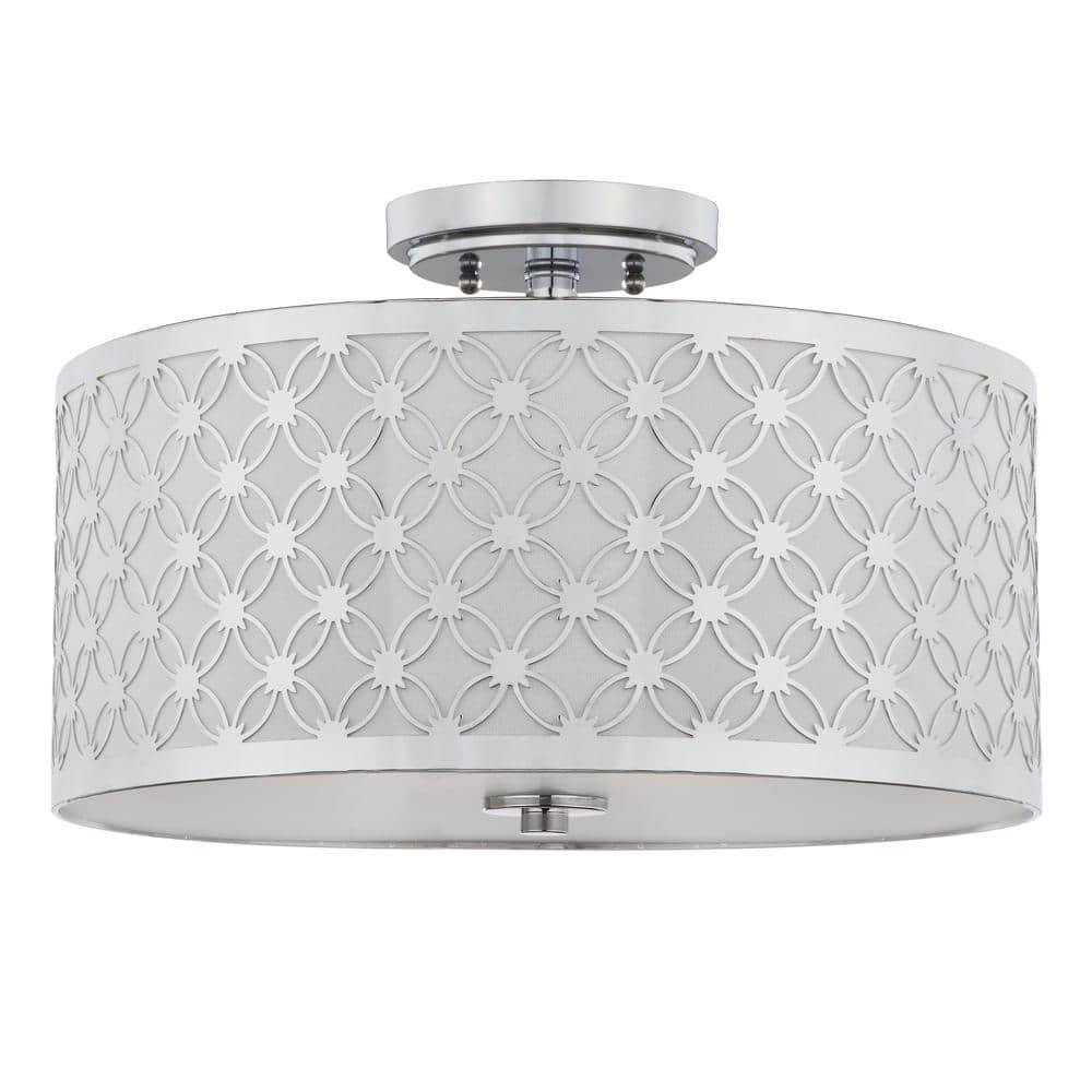 Hutch Flush Mount - FLU4002 - Chrome - Safavieh