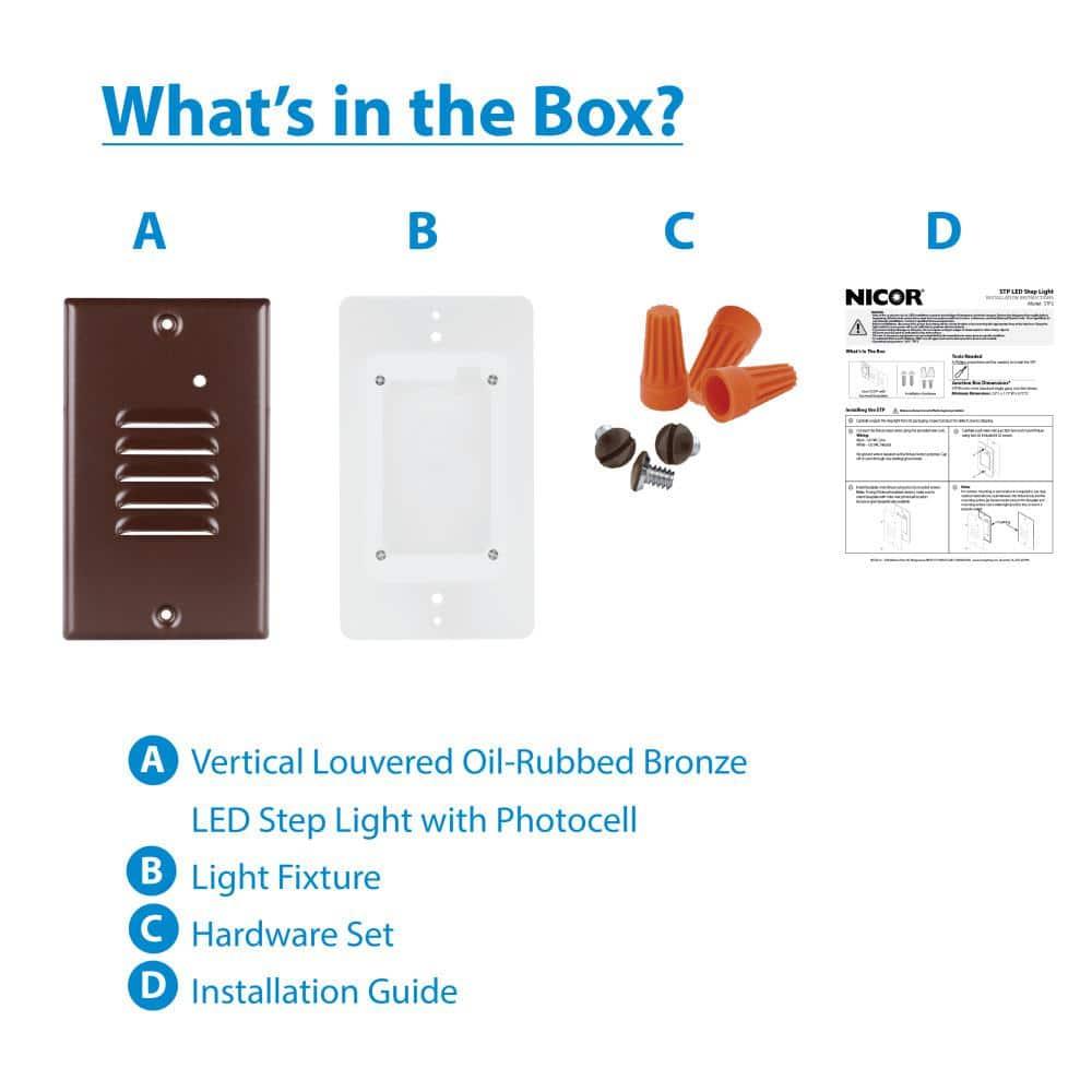 NICOR Lighting Integrated LED Step Light