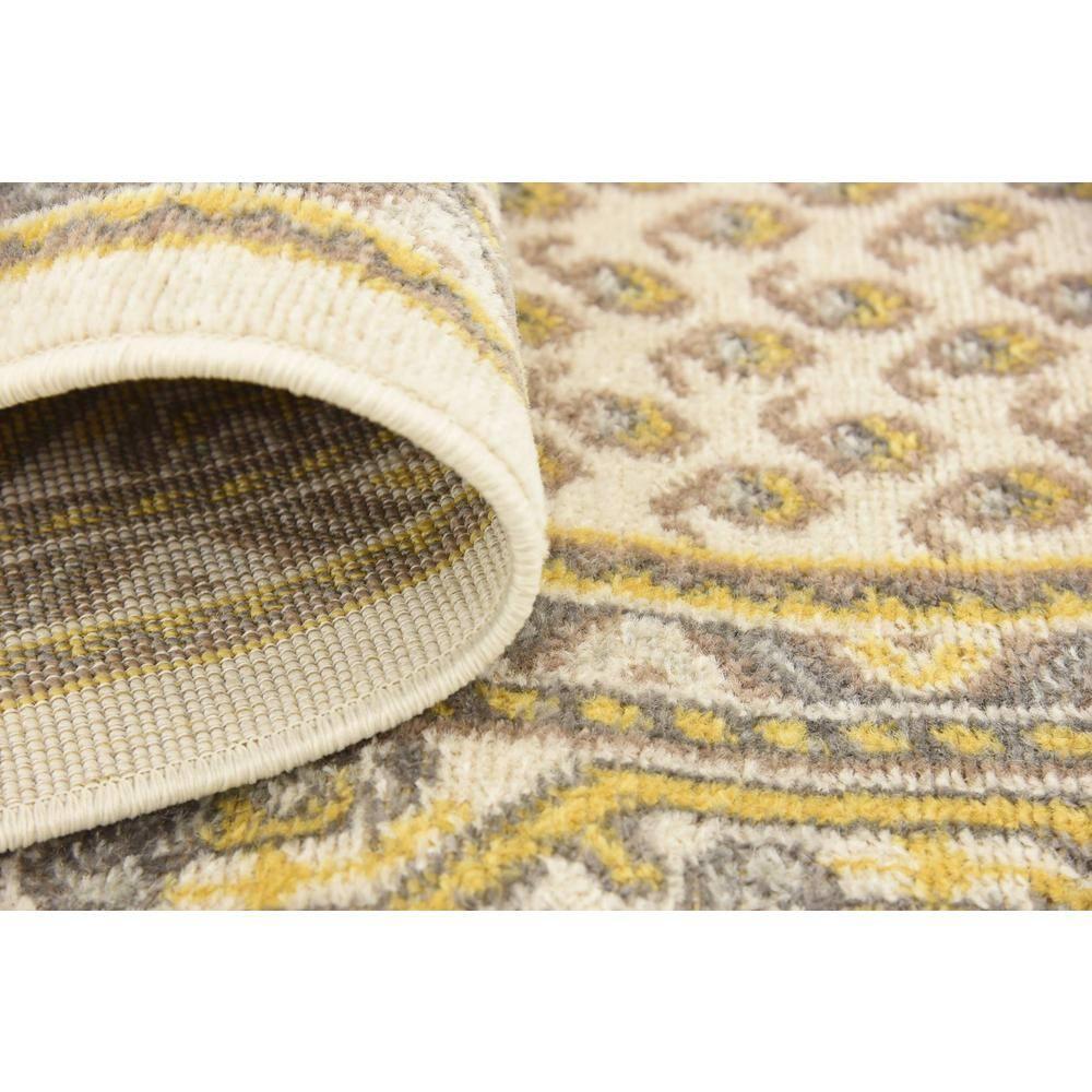 Unique Loom Williamsburg Collection Area Rug - Allover (2' 9" x 9' 10" Runner Beige/Gold)