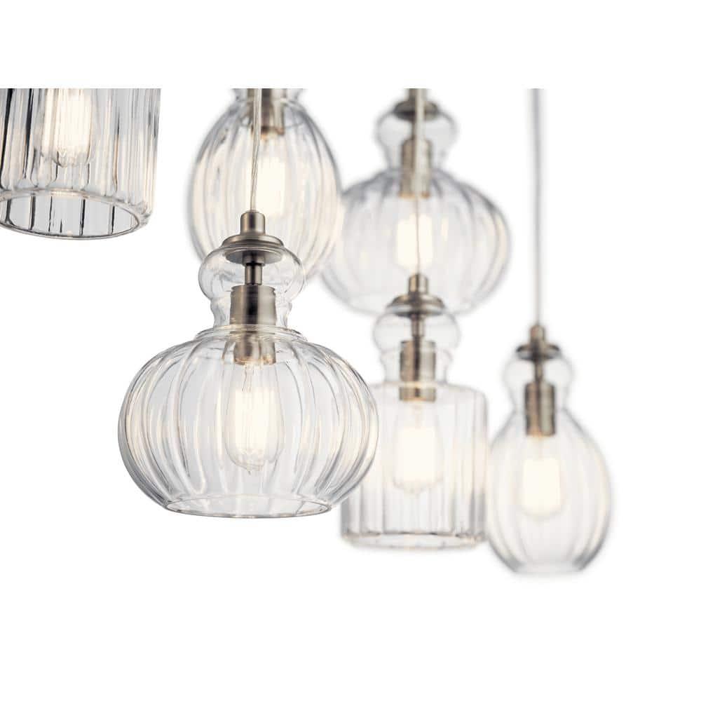 Kichler Lighting Riviera 6 - Light Island Pendant Light in  Brushed Nickel