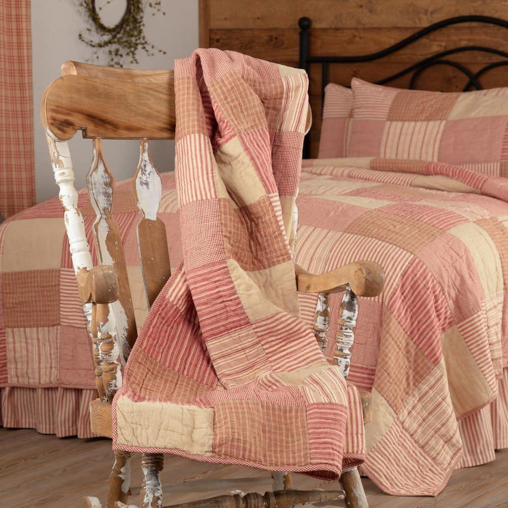 VHC Brands Sawyer Mill Handmade Throw Blanket