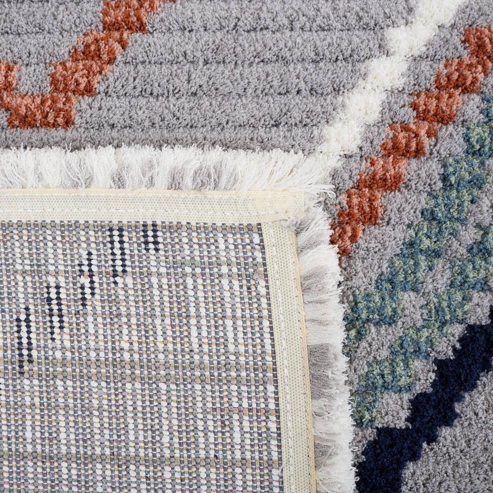 Marrakesh MRK608 Power Loomed Area Rug - Gray/Blue Rust - 8'x10' - Safavieh.