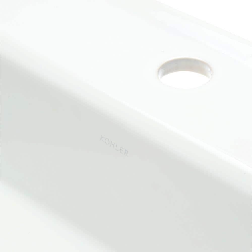 Archer® Vitreous China Rectangular Drop-In Bathroom Sink with Overflow