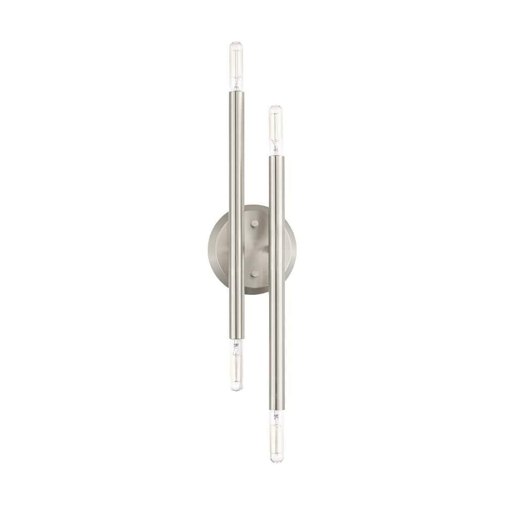 Livex Lighting Soho 4 - Light Wall Light in  Brushed Nickel