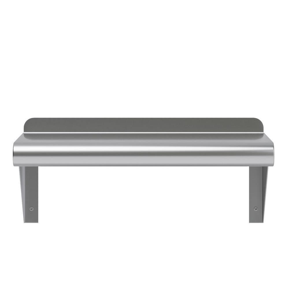 AmGood 8 in. x 16 in. Stainless Steel Wall Shelf | NSF Certified | Appliance & Equipment Metal Shelving | Kitchen, Restaurant, Garage, Laundry, Utility Room