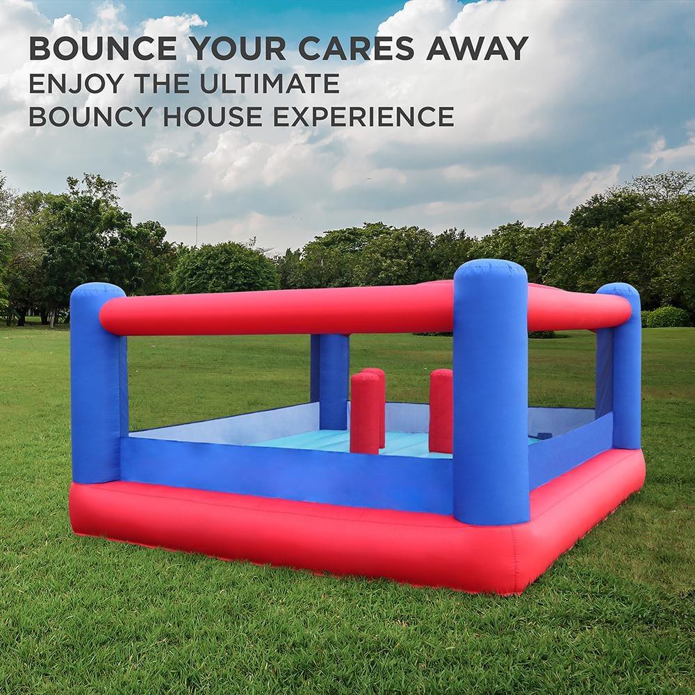 Sunny & Fun Inflatable Bounce House, Blue Bouncy Jump Castle