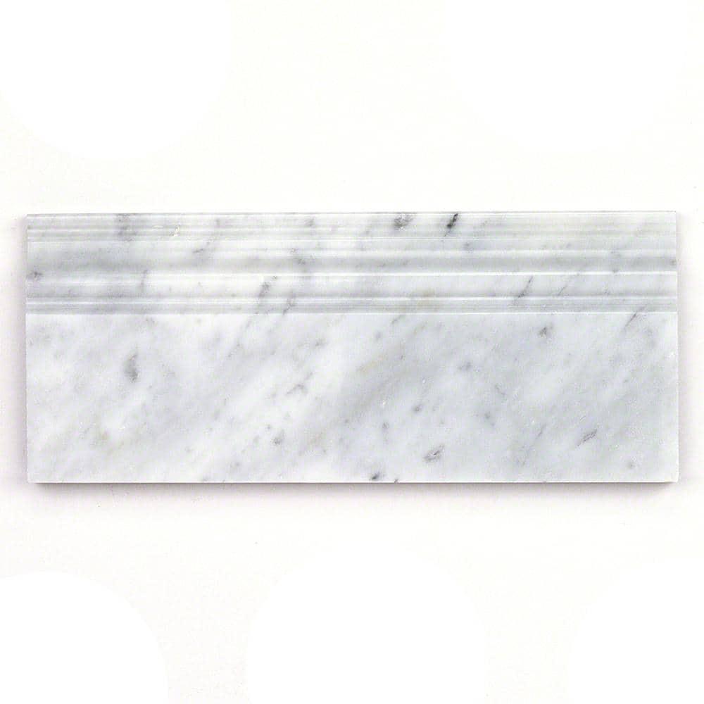 Bond Tile 12'' L x 4.75'' W Marble Tile Trim