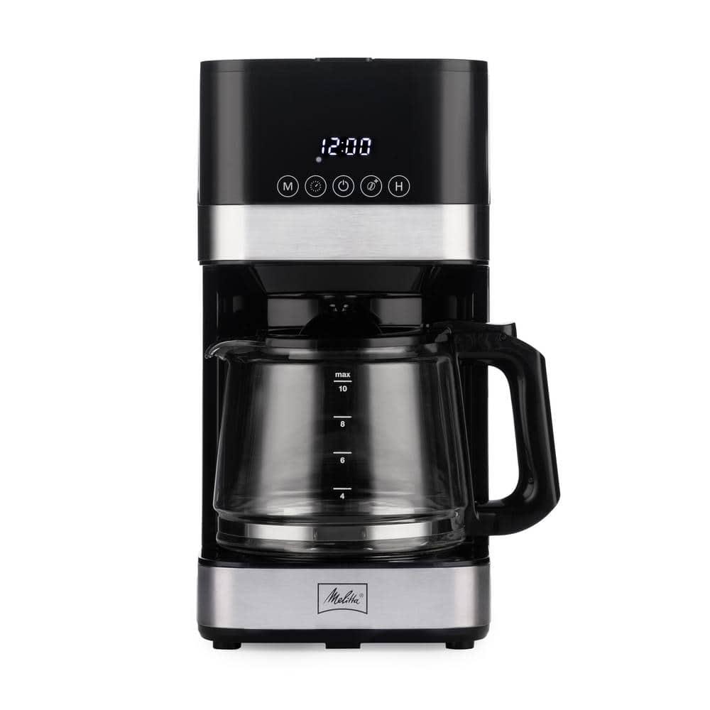 Melitta Aroma Tocco 10-cup Drip Coffee Maker With Glass Carafe And Touch Control Display