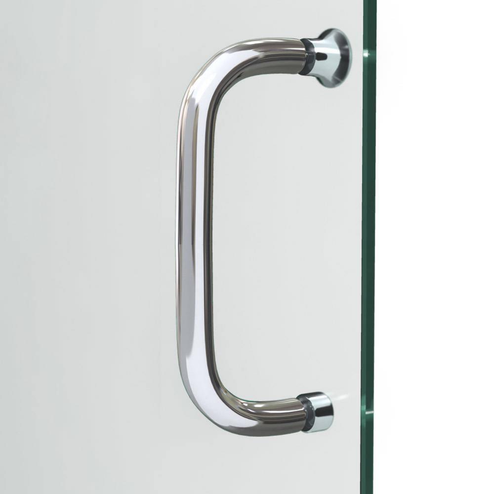 Infinity-Z 60" W x 36" D x 76.75" H Semi-Frameless Rectangle Shower Enclosure with Towel Bar