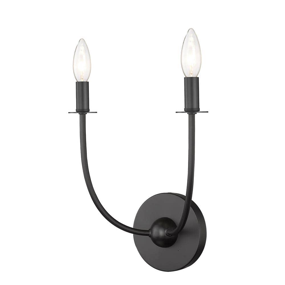 Z-Lite Shannon 2 - Light Sconce in  Matte Black