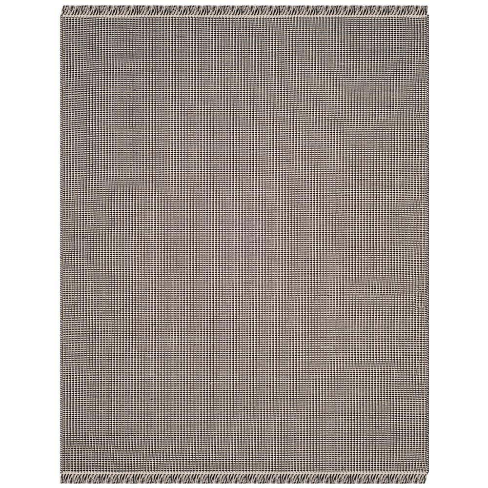 Montauk MTK340 Hand Woven Indoor Area Rug - Ivory/Black - 8'x10' - Safavieh