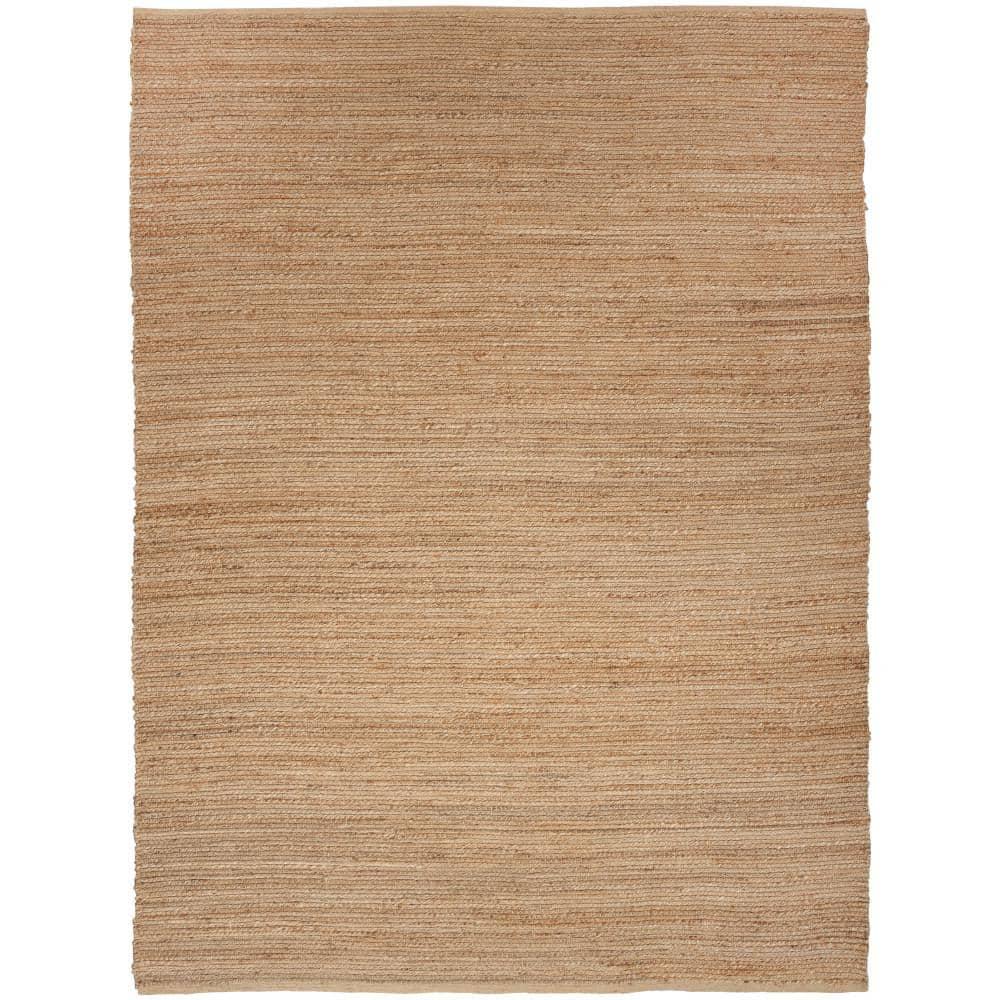 Nourison Hand Woven Natural Jute Rug Natural 8' x 10'