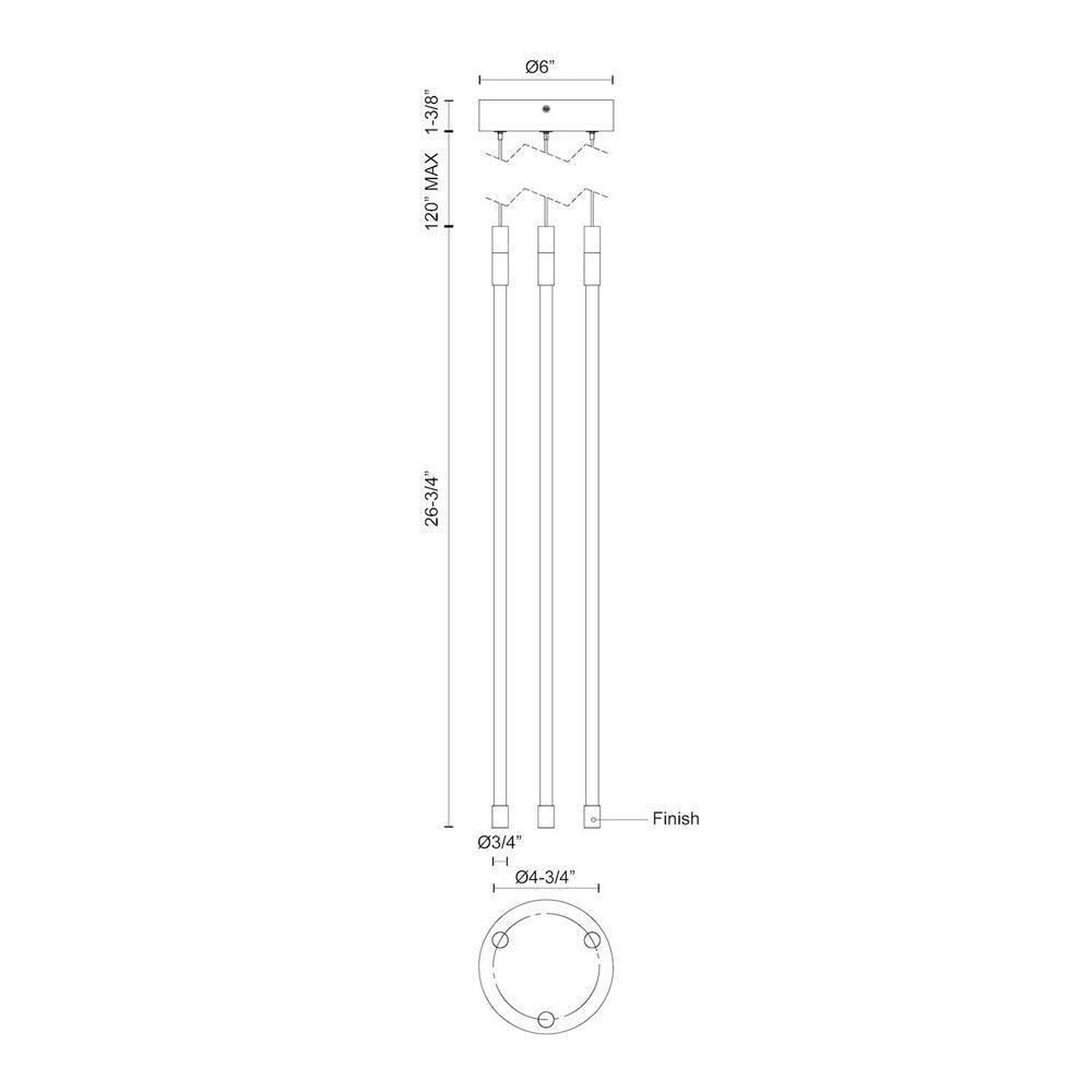 Kuzco Lighting Motif 3 - Light LED Cluster Pendant