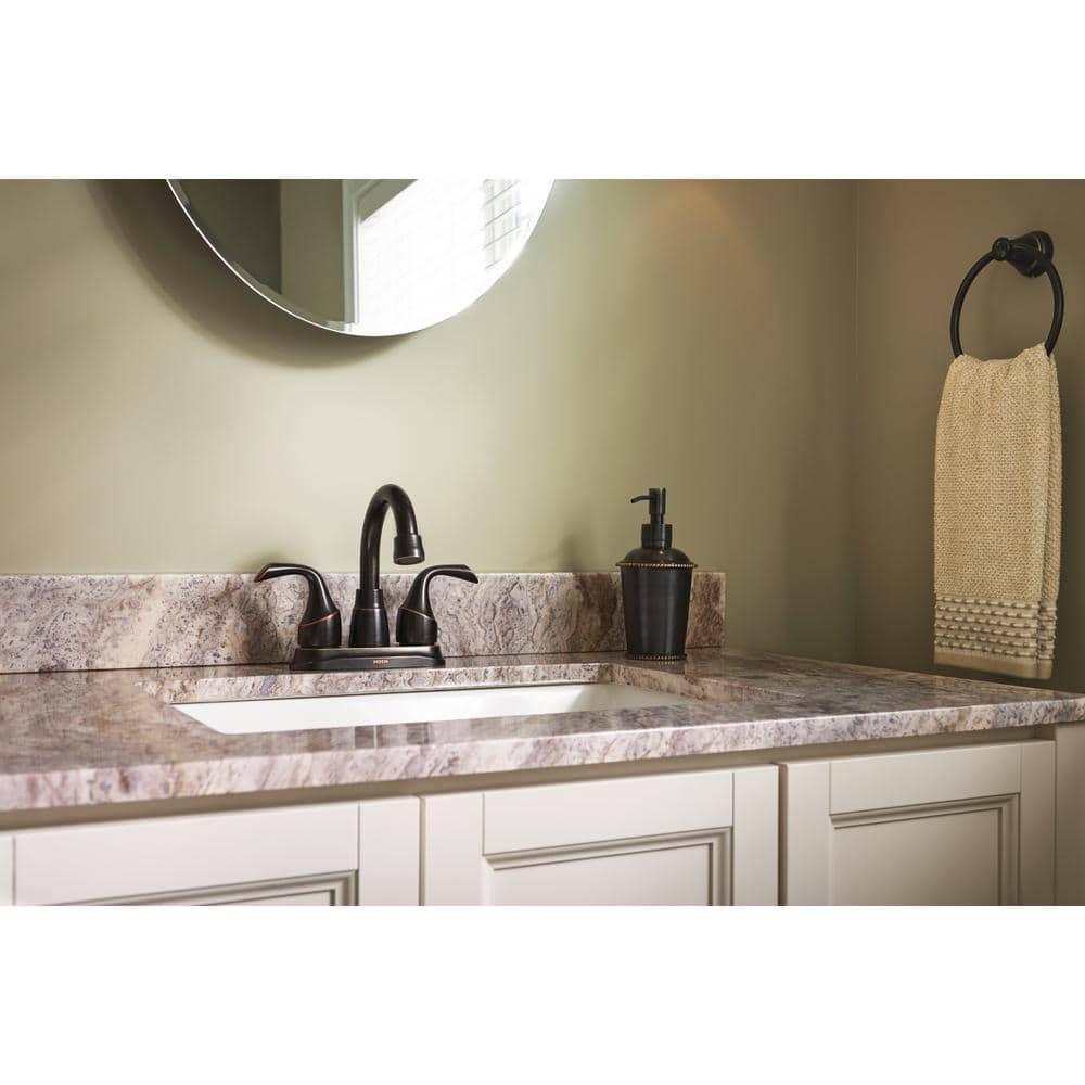 Moen Idora Centerset Bathroom Faucet with Drain Assembly 84115BRB