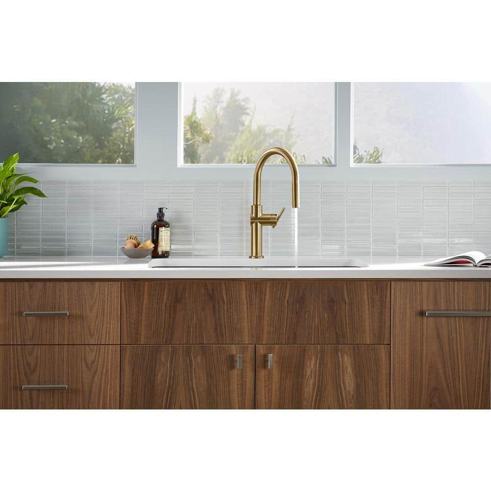 Crue Touchless Pull-Down Kitchen Sink Faucet with Three-Function Sprayhead