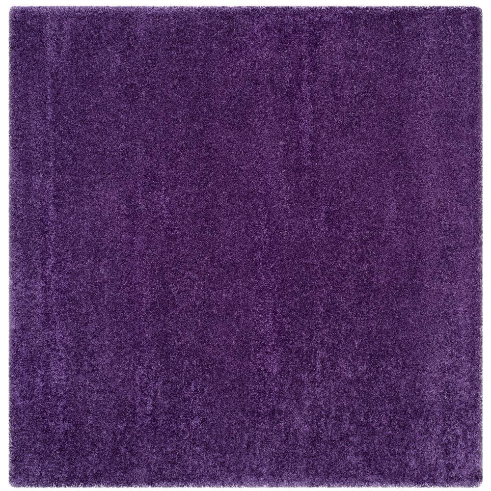 Milan Shag SG180 Power Loomed Indoor Area Rug - Purple - 7'x7' - Safavieh