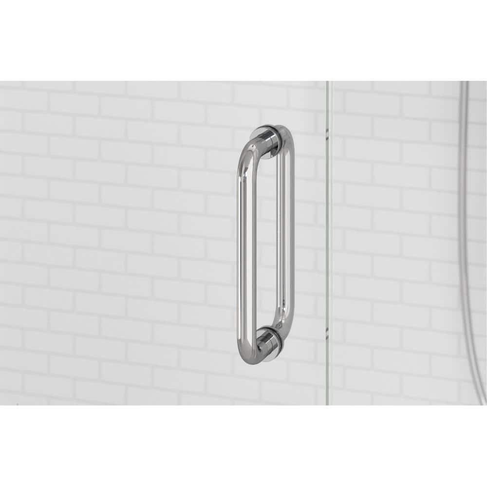Coppia 46.06" W x 76" H Frameless Shower Door