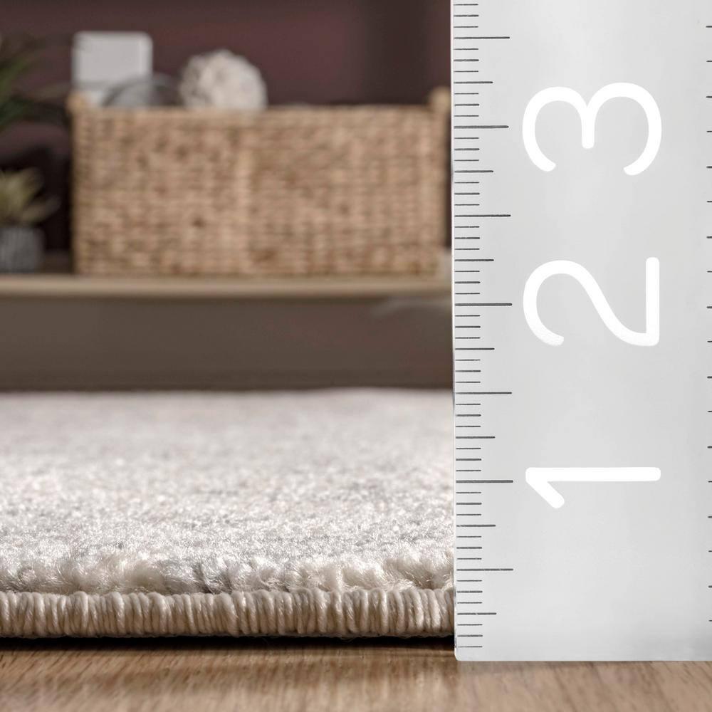 Nuloom Rosanne Geometric 7x9 Indoor Area Rug for Living Room Bedroom Dining Room Kitchen, Grey/Ivory