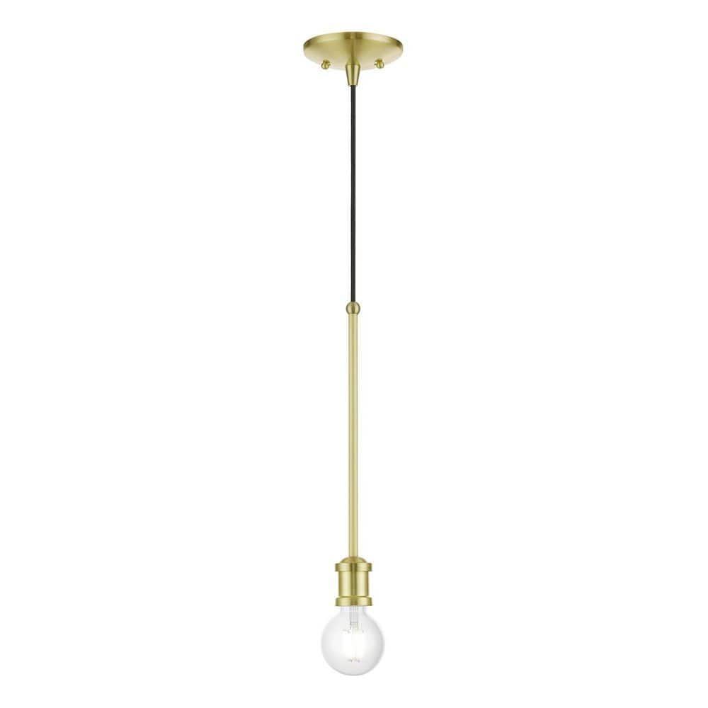 Livex Lighting Lansdale 1 - Light Pendant in Satin Brass