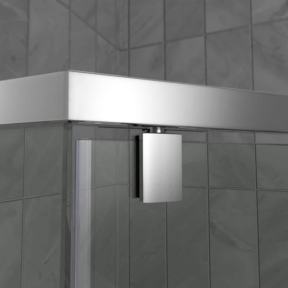 DreamLine Prism 36 1/8 in. x 72 in. Frameless Neo-Angle Pivot Shower Enclosure