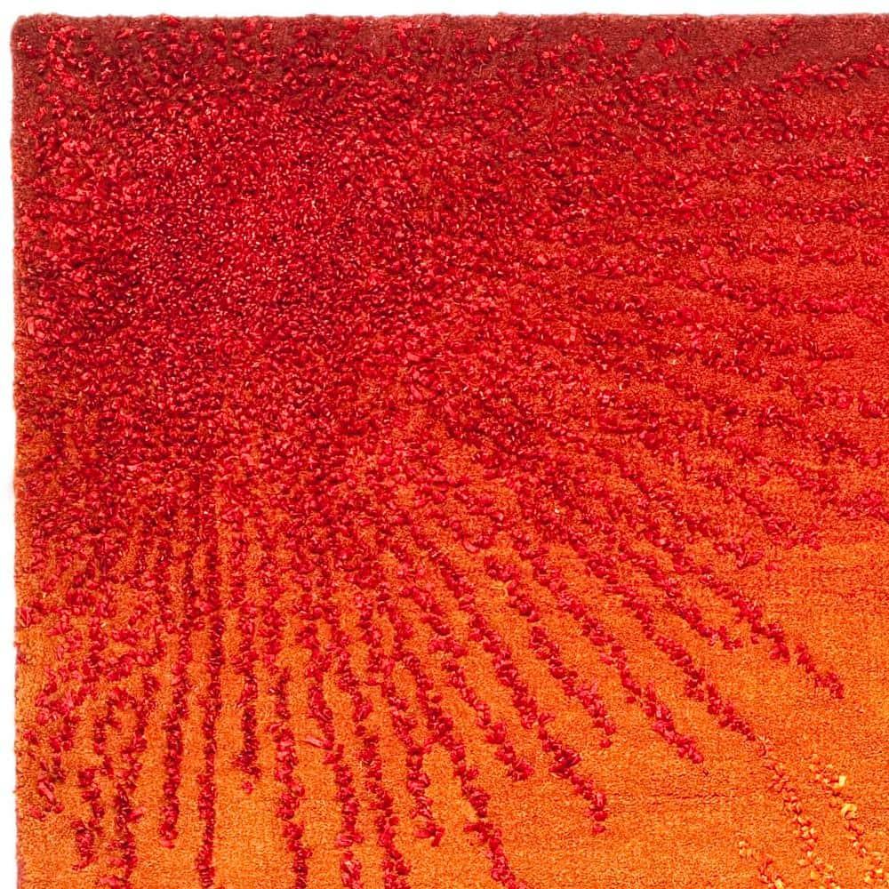Soho SOH712 Hand Tufted Indoor Area Rug - Rust/Multi - 5'x8' - Safavieh.