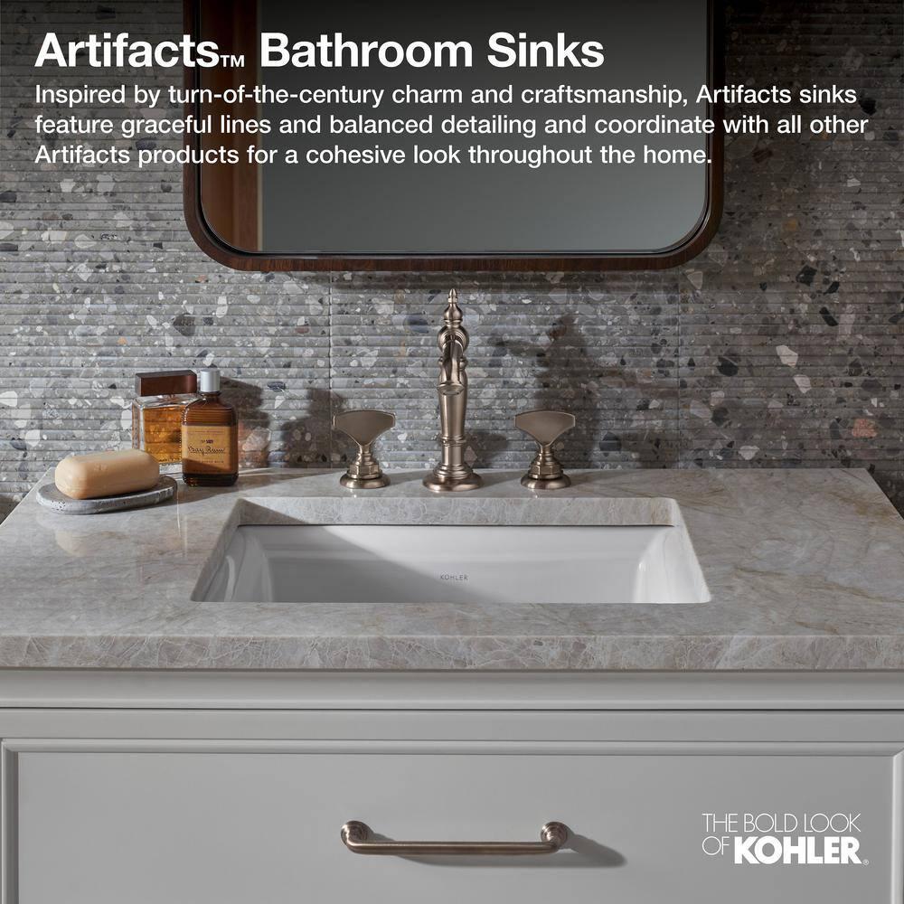 Artifacts 21 In. Oval Drop-In Bathroom Sink