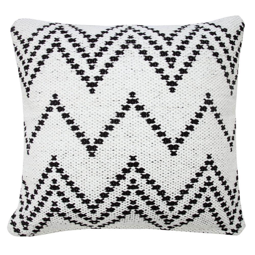 ZeaZu Chevron Cotton Reversible Throw Pillow